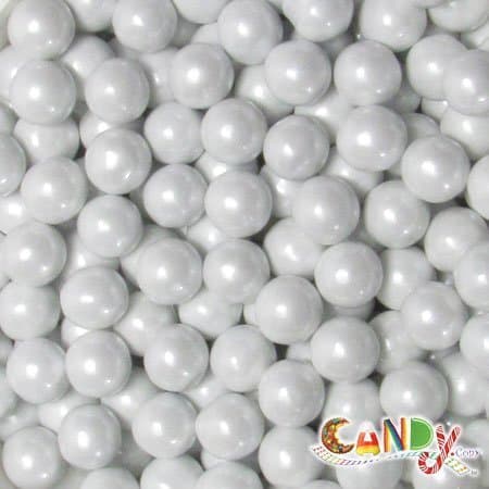 Sixlets Shimmer White Balls: 10 LBS by Sixlets