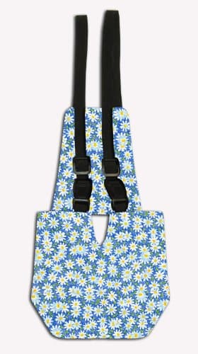 Chicken Diaper - Blue Daisy - Handmade in USA