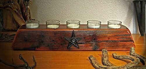 Rustic Cabin/Lodge Decor...The Old West 5 Votive Candle Holder