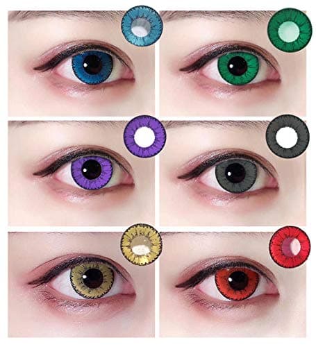 Halloween Cosplay Party Colored Change One Pair (Red)