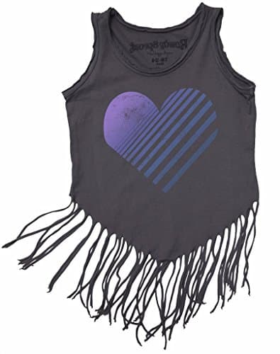ROWDY SPROUT HEART FRINGE TANK - HIPPY SHAKE (2T)