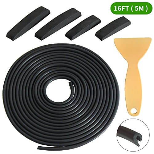 LEDAUT Car Door Edge Protector Durable Rubber Door Edge Guard Easy Install Self-Adhesive Car Protection fit for most Cars