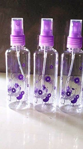 KRAFTMASTERSCute Bear and Floral Refillable Fine Mist Spray Bottle, 100ml, 3 Pieces(Random Colour)