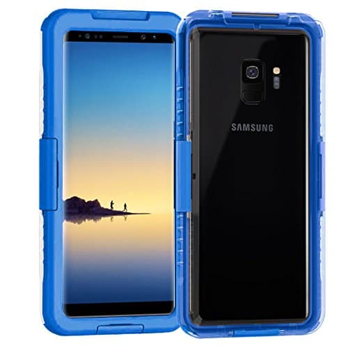 Galaxy S9 Case, Mignova Full Sealed Waterproof Dust proof Shockproof Full Body Underwater Cover Case for Samsung Galaxy S9 (Blue)
