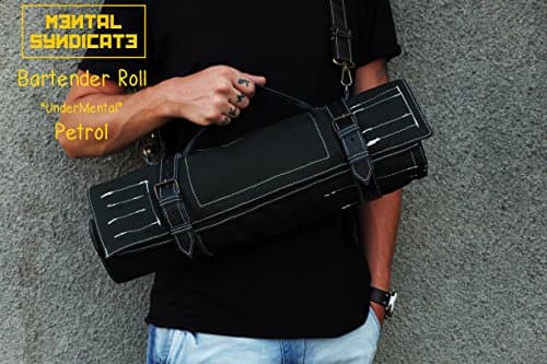 Canvas Bartender Roll Bar Ware Roll Bar Tool Roll Canvas Roll Leather Roll Canvas Bartender Roll Custom Bartender Roll