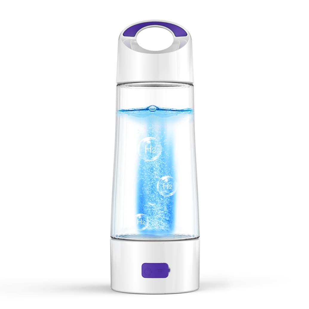 Hydrogen Rich Water Cup Hydrogen Generator Water Bottle SPE PEM Technology Water Ionizer Discharge Ozone and Chlorine (White)