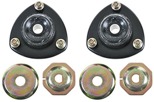 TRQ Front Upper Strut Mount Set Compatible with 1998 Chevrolet Tracker 1989-1997 Geo 1989-1998 Suzuki Sidekick 1996-1998 X-90