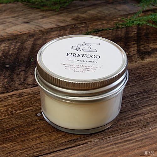 Firewood Scented Mason Jar Candle