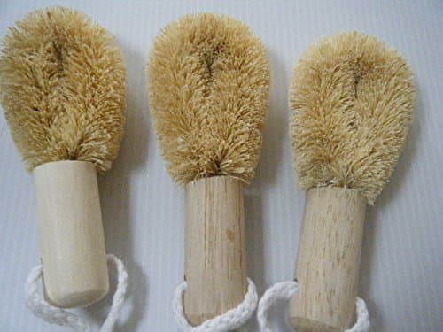 Kitchen mini brush tawashi 3set for oil soiling,No detergent Made in Srilanka