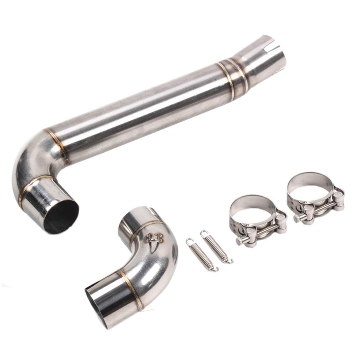ISTUNT Motorcycle Modified Exhaust System 51mm 2inch Slip on Middle Link Pipe For Benelli 302 BN302