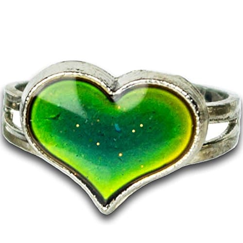 Groovy Energy Heart Shaped Mood Ring