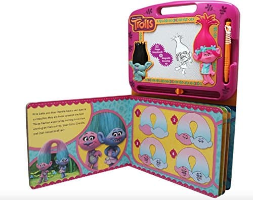 Trolls Learning Storybook And Magnetic Drawing Kit