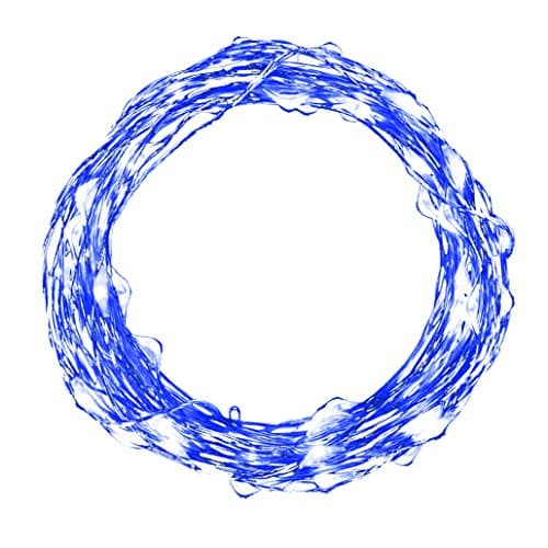 USB String Lights, isightguard 33ft 100 LEDs Copper Wire Waterproof Starry LED Lights Festival Decorative LED String Lights for Bedroom, Patio, Party, Christmas Tree, Wedding Decorations (Blue)