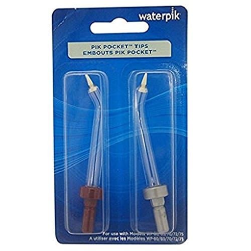 Waterpik Pik Pocket Tips For Models WP-60/65/70/72/75, Color May Vary [PP-70E] 2pk
