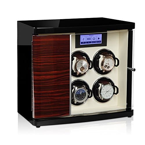 Modalo Timeless MV3 Automatic Watch Winder for 4 Watches and 2 Shelves in Makassar Beige 3004623