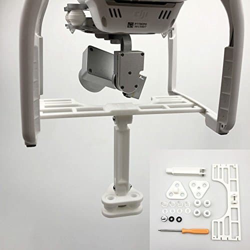 Drone Fans 3D Printed 360-degree Camera Holder Panorama Camera Shock-absorbing Lifting Bracket for DJI Phantom 3