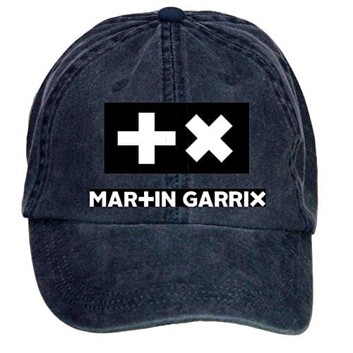 Martin Garrix Logo Adjustable Designed Unisex Baseball Caps by Fashio shir Navy One Size
