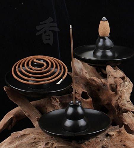 IN-011 Ceramic Glaze Mini incense burner Cone stick coils Burner Backflow Censer Tower Holder by Corcio