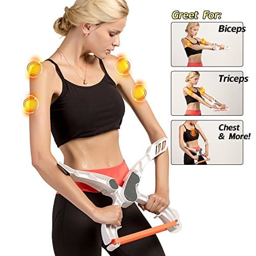 Upper Arm Workout Resistance Training Machine, Forearm Wrist Force Fitness Equipment with 3 Resistance Bands,Biceps Shoulders Chest and Arm Builder