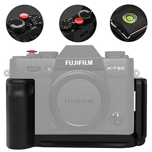 CamRebel Hand Grip Bracket Holder for XT20 with Soft Shutter and Shoe Bubble Level HG-XT20