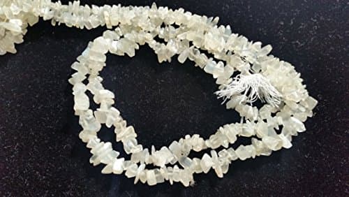 White Moonstone Chips 15" Pack of 2 strands 6-7mm