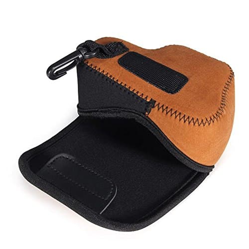 Dengpin Neoprene Soft Inner Camera Protective Case Bag Pouch for Sony ILCE-6300 A6000 A6300 16-50 Lens (Brown)