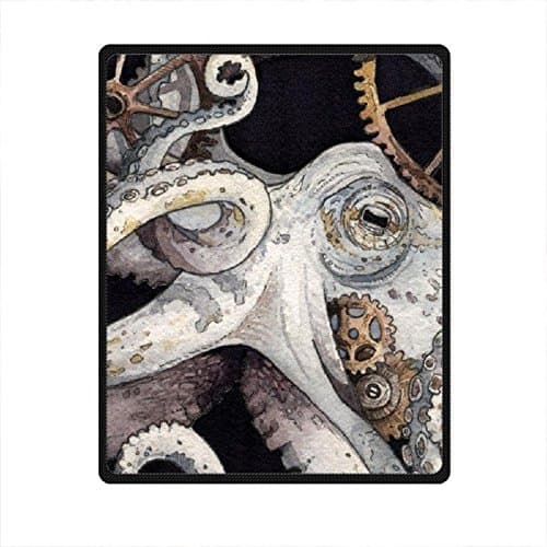 Needyou octopus Pattern Fleece Throw Blanket 40" x 50"