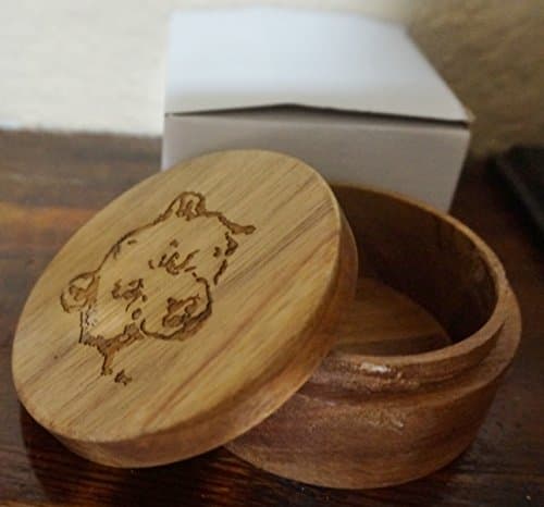 Wood Bowl with Lid Shave Soaps Y