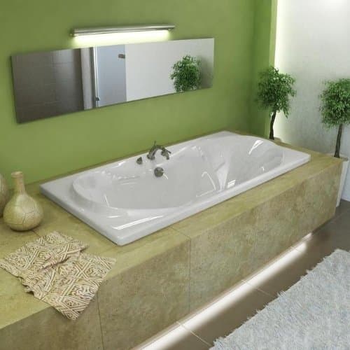 Atlantis Whirlpools 3672WWR Whisper 36 x 72 Rectangular Whirlpool Jetted Bathtub
