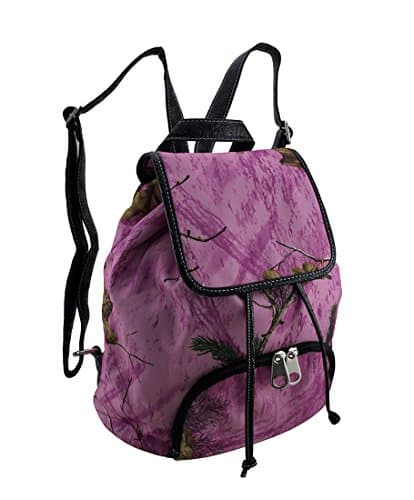 Realtree Vinyl Basic Multipurpose Backpacks Xtra Colors Camouflage Concealed Carry Backpack 12 X 13 X 6 Inches Purple