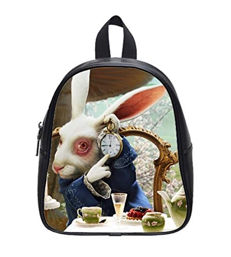 Alice in Wonderland White RabbitCustom School Bag Backpack L