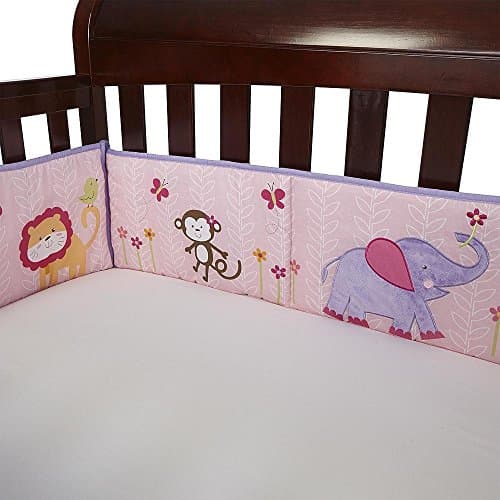 4-Piece Tumble Jungle Secure-Me Crib Bumper