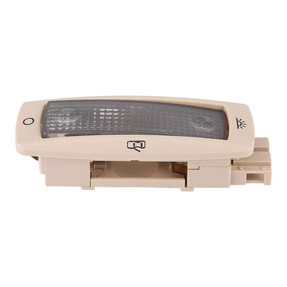 Qiilu Car Rear Reading Dome Lamp, Rear Reading Map Dome Light Ceiling Lamp for Golf Beetle Caddy 3B0947291B(Beige)