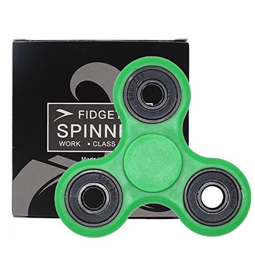 Zenithal LLC ABS Material 608 Si3N4 Hybird Tri Hand Spinner Fidget Toy 1-3mins Spinning (Green)