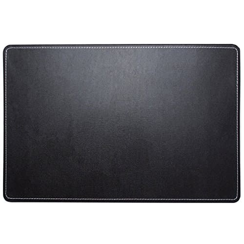 AHZOA Classical Synthetic Leather Desk Pad DP2, Plywood Is Inserted Stitch (Medium)