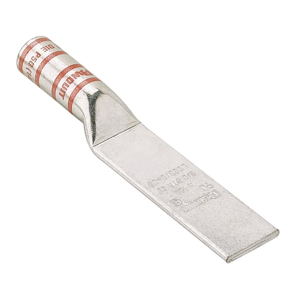 Panduit LCC6-00-L Code Conductor Copper Compression Lug, Blank Tongue, #6 AWG, Long Barrel