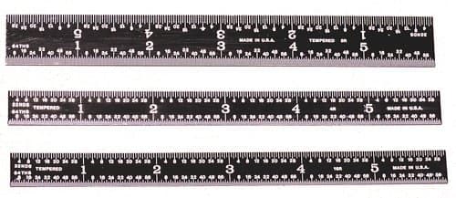 "Easy Look" Precision Rules - Rigid Length: 6", Graduation: 4R (1 Pc.)