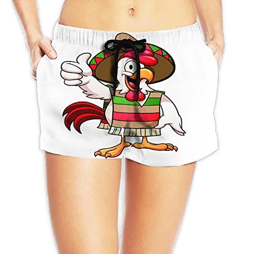 Mexico Cartoon Cock Light 2017 New Style Women's Quick-drying Board Shorts