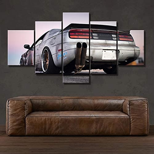 haotong11 Prints On Canvas Modern Art Frame Print Wall Canvas Picture 5 Panel Nissan 300Zx Fairlady Z Home Decor Car Living Room Paintings Modular Poster-No Frame