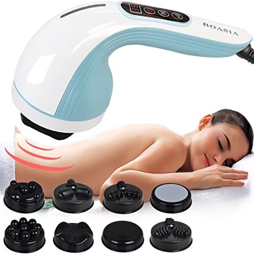 Hand held Percussion Massager Deep Tissue Massager Full Body Massager,Electric Back Massager,8 Interchangeable Nodes,Massage for Sore Muscle and Cellulite Neck Shoulders Foot Calf Pain Relief