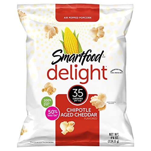 Smartfood Delight Chipotle Aged Cheddar Popcorn 4.75 oz. 50% Less Fat (1 Bag)