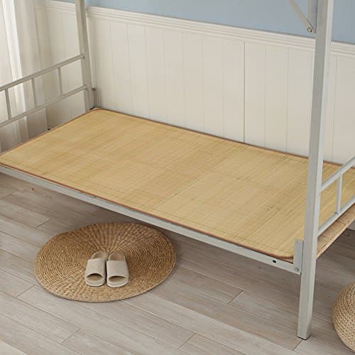 DHUANZZCA Summer Bamboo Mat/Student Dormitory Single Bed Folding Bamboo Mat-A 0.9m Bed