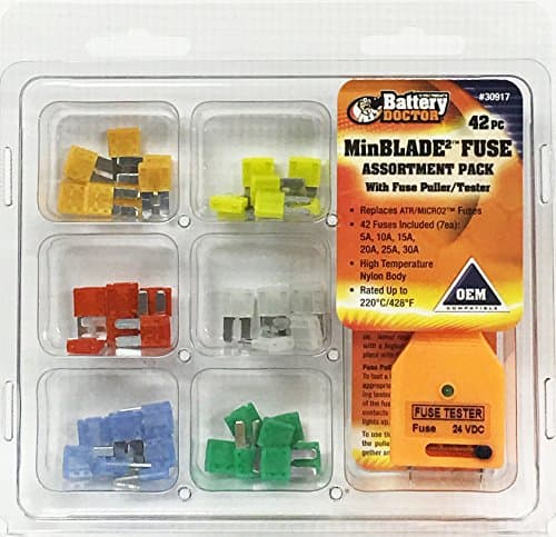 WirthCo 30917 Battery Doctor Midblade2 Fuse Kit with Puller and Tester, 42 Piece