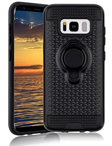 S8+ Holder Case, Galaxy S8 Plus Magnetic Car Holder Case YouVogue Rugged Armor Case with Ring Hold Car Mount Case for Galaxy S8 Plus
