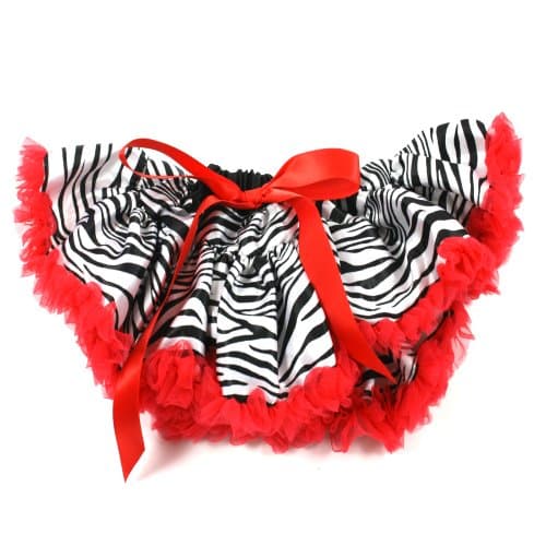 18" Doll Pettiskirt (Zebra/Red)