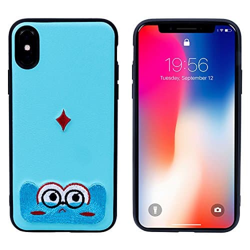 KUUFER iPhone X Case with Embroidery Painting for Apple iPhone X 2017 (blue)