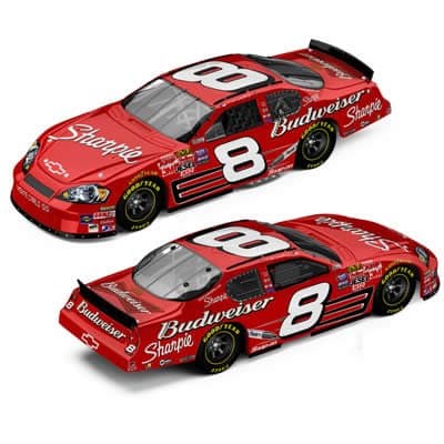 2007 Dale Earnhardt #8 Sharpie Budweiser Monte Carlo SS 1/64 Scale Diecast Hood Opens Action Racing Collectables Motorsports Authentics Drivers Select Limited Edition