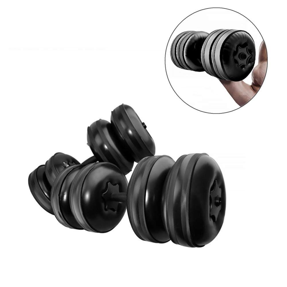 Water Filled Dumbbells Set for Home Exercise, Travel Weights Adjustable Dumbbells Weight Training Arm Muscle Strength Training Fitness Dumbbell for Home Gym Travel - (0-45 lbs)