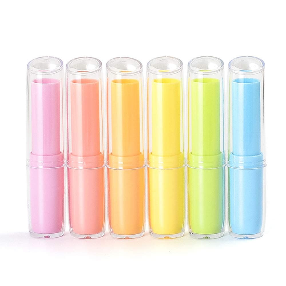 ISKYBOB 20 Pieces Empty Lip Balm Container Tubes 3.2g Refillable Cosmetic Containers Homemade Lipstick Holder, Random Color