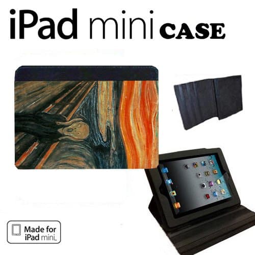 Scream Munch Apple iPad Mini Fabric Notebook Case / Cover Great Gift Idea